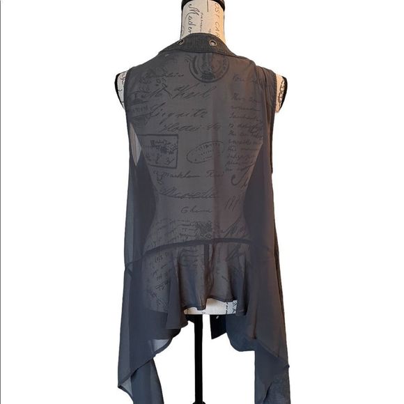 Miilla gray long vest size XL - Picture 4 of 6